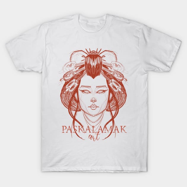 sketchy geisha art stuff T-Shirt by Paskalamak